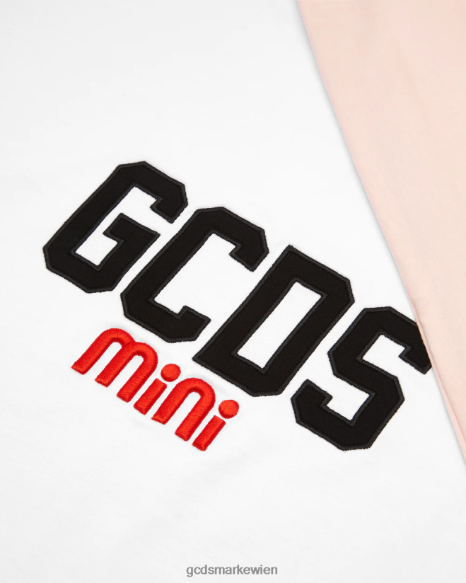 Babydecke aus Baumwolle mit Logo GCDS Kinder Zubehörteil Perlrose V0XTXR653