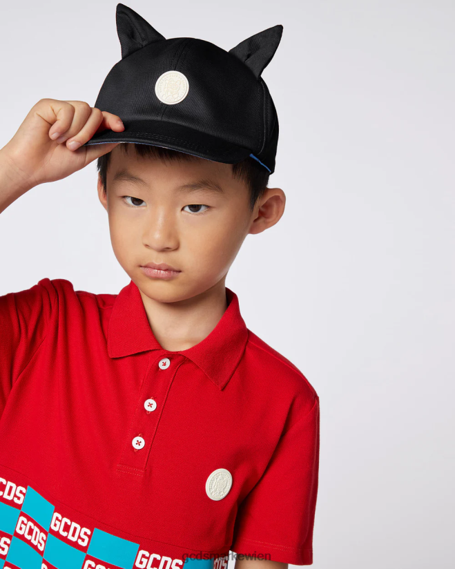 Junior-Baseballkappe GCDS Kinder Zubehörteil Schwarz V0XTXR766