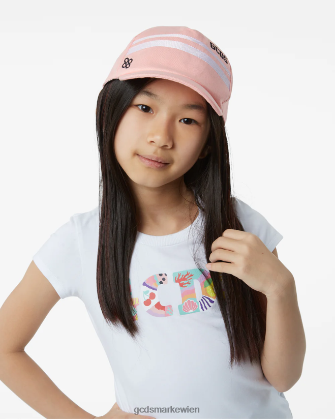 Junior-Baseballkappe mit niedrigem Logoband GCDS Kinder Zubehörteil Rosa V0XTXR775