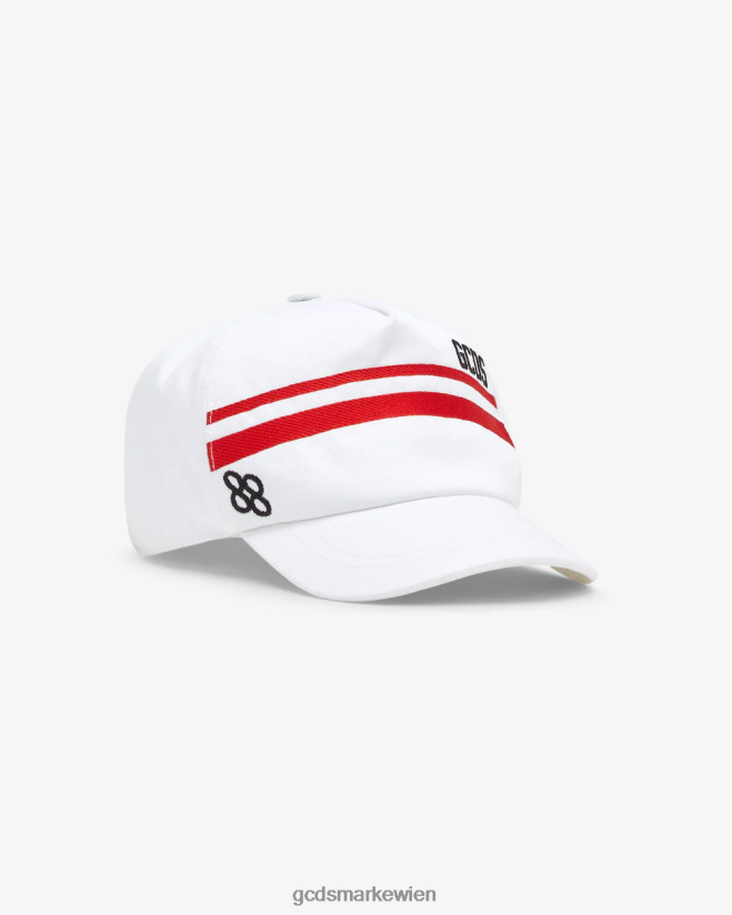Junior-Baseballkappe mit niedrigem Logoband GCDS Kinder Zubehörteil Weiß V0XTXR776
