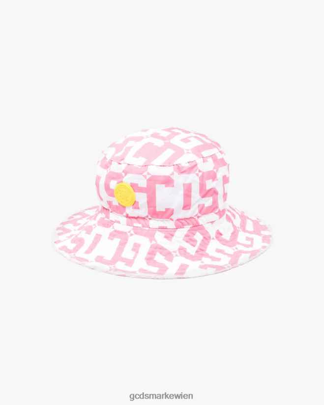 Junior-Fischerhut mit Monogramm GCDS Kinder Zubehörteil Rosa V0XTXR777