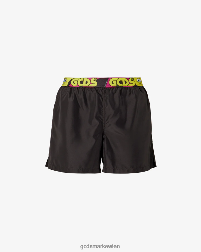 Badeshorts mit Spongebob-Logo GCDS Männer Kleidung Schwarz V0XTXR153