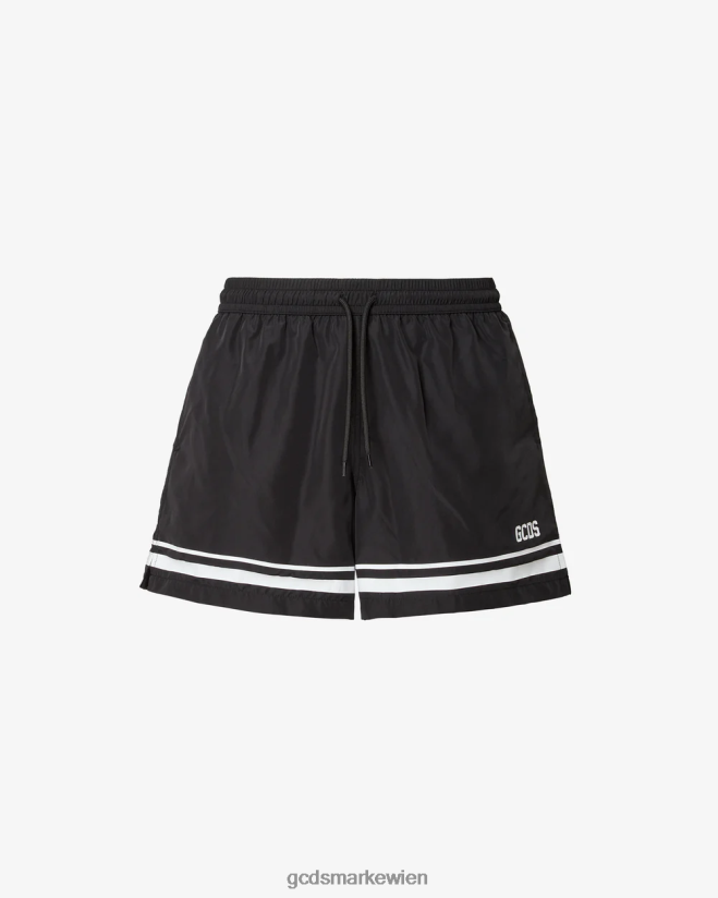 Badeshorts mit Streifen GCDS Männer Kleidung Schwarz V0XTXR150