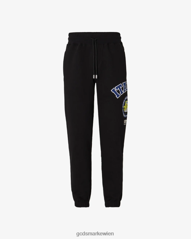 Basic-Jogginghose mit Spongebob-Italico-Print GCDS Männer Kleidung Schwarz V0XTXR131