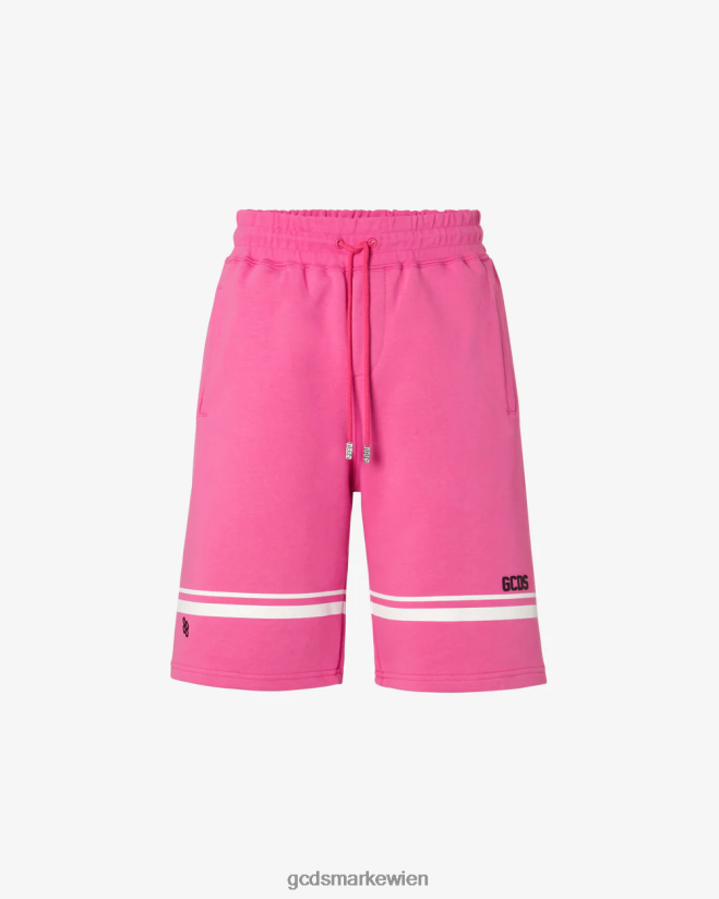 Bermuda mit niedrigem Logoband GCDS Männer Kleidung Fuchsie V0XTXR141