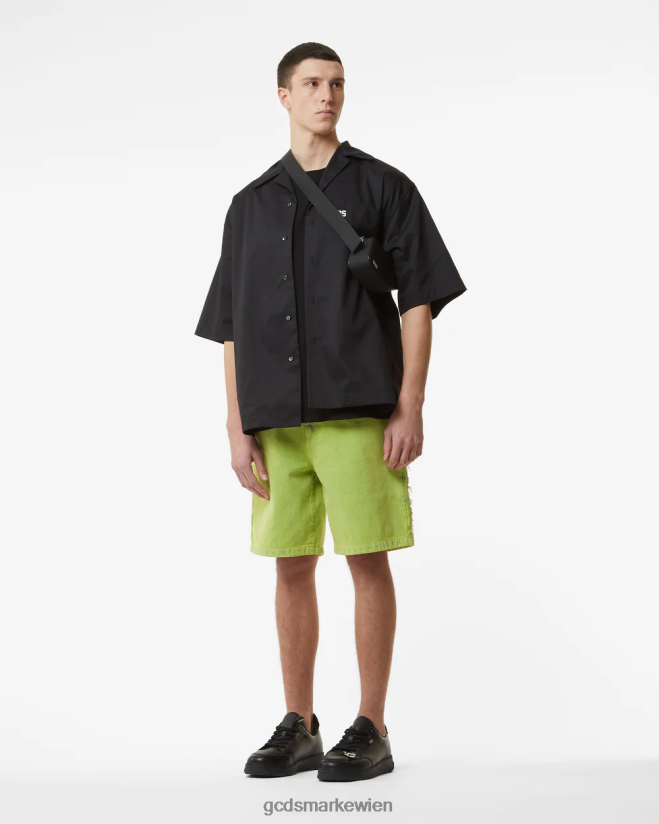 Eimer gebleichte Bermuda GCDS Männer Kleidung Kalk V0XTXR135