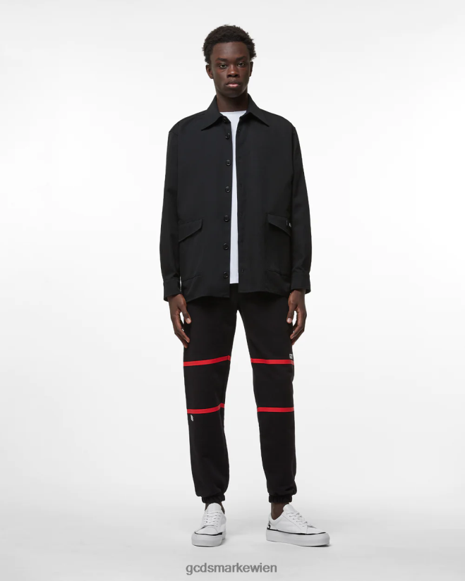 Jogginghose mit niedrigem Logoband GCDS Männer Kleidung Schwarz V0XTXR130