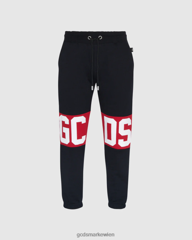 Normale Jogginghose mit Logoband GCDS Männer Kleidung Schwarz V0XTXR143
