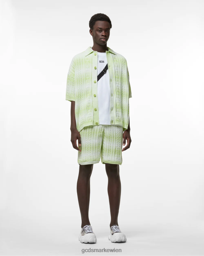 Zöpfe verschlechtern Shorts GCDS Männer Kleidung Kalk V0XTXR113