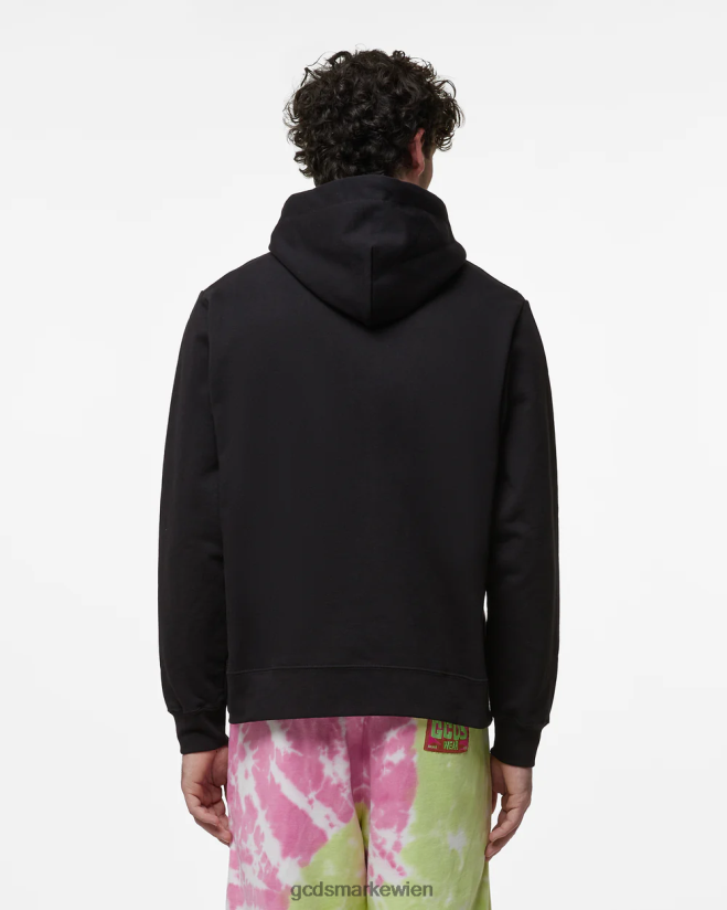 Wirdo regulärer Kapuzenpullover GCDS Männer Kleidung Schwarz V0XTXR61
