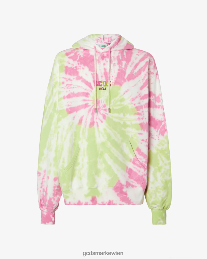Übergroßer Kapuzenpullover mit Batikmuster GCDS Männer Kleidung Mehrfarbig V0XTXR63