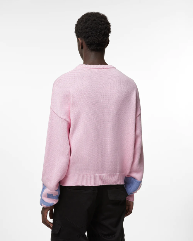 Pullover mit Logo von Patrick Star und niedrigem Band GCDS Männer Kleidung Rosa V0XTXR36