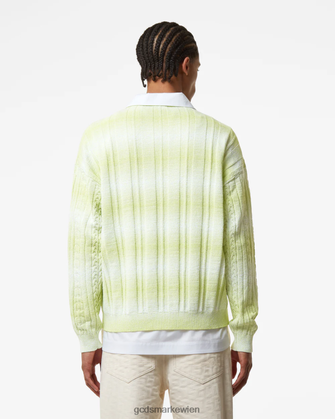 Zöpfe verschlechtern den Pullover GCDS Männer Kleidung Kalk V0XTXR33