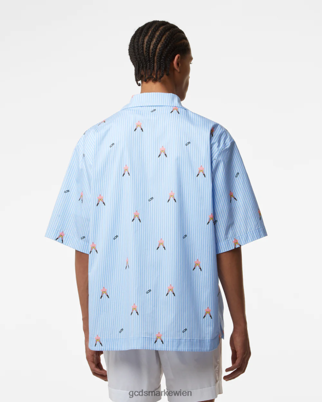 Allover-Patrick-Star-Bowlingshirt aus Baumwolle GCDS Männer Kleidung Mehrfarbig V0XTXR90