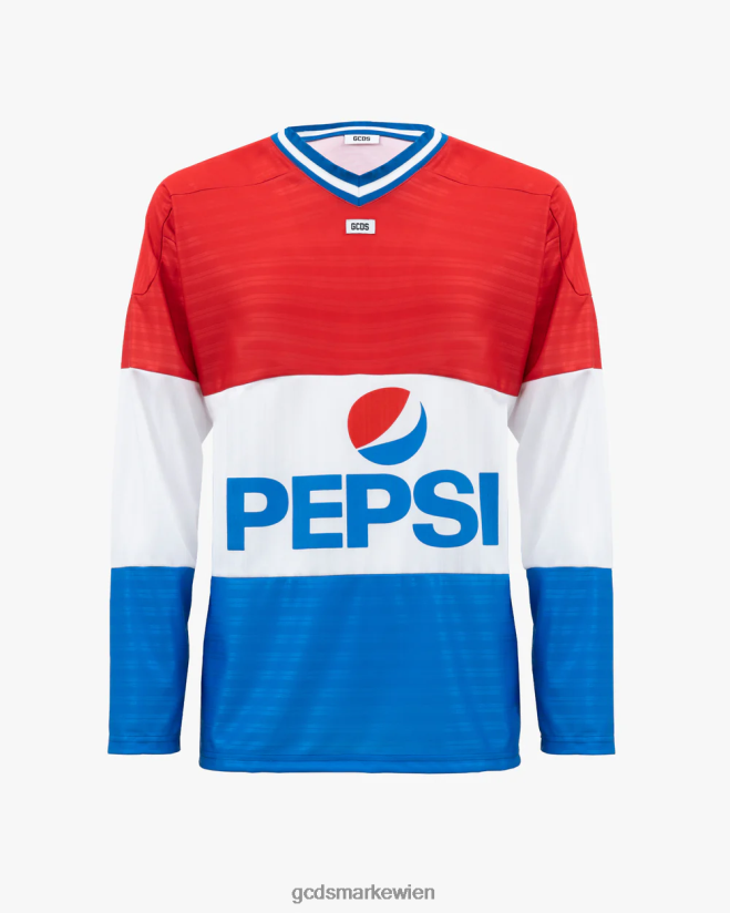 Hockey-T-Shirt mit langen Ärmeln GCDS x Pepsi Männer Kleidung Schwarz V0XTXR80