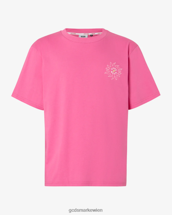 Lockeres T-Shirt mit Surfing-Wirdo-Aufdruck GCDS Männer Kleidung Fuchsie V0XTXR92