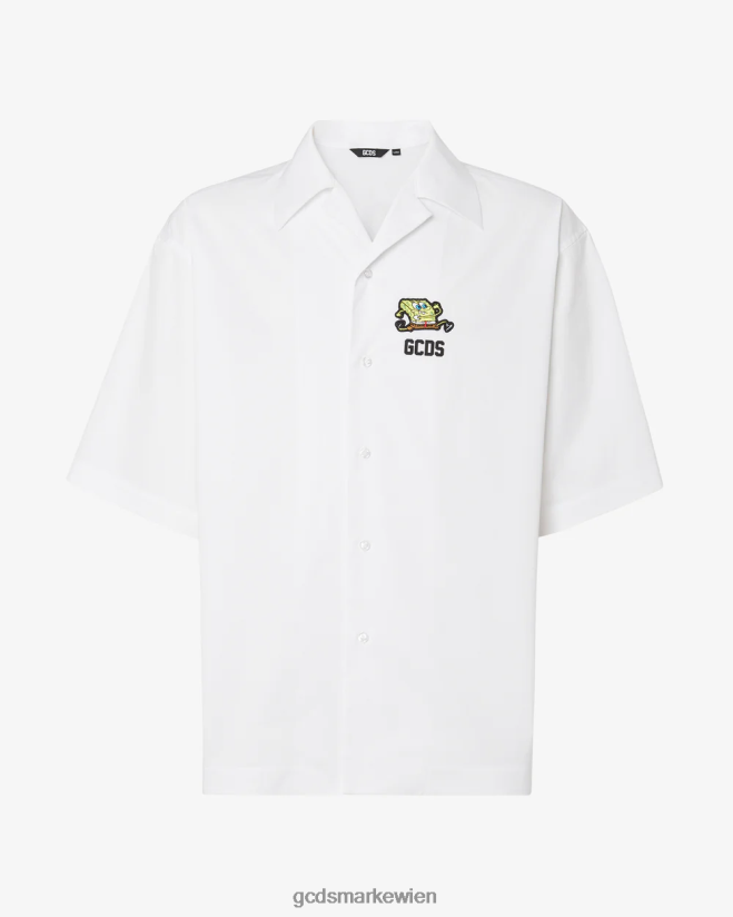 Spongebob Basic-Shirt GCDS Männer Kleidung Weiß V0XTXR87