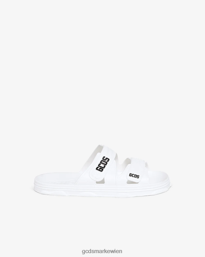 Gummirutschen GCDS Männer Schuhwerk Weiß V0XTXR186