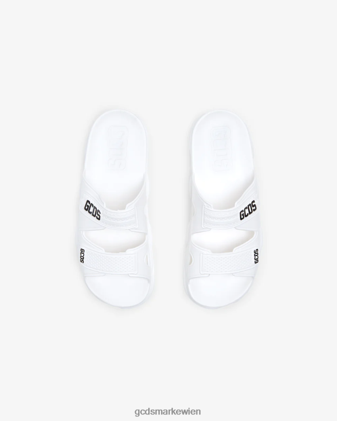 Gummirutschen GCDS Männer Schuhwerk Weiß V0XTXR186