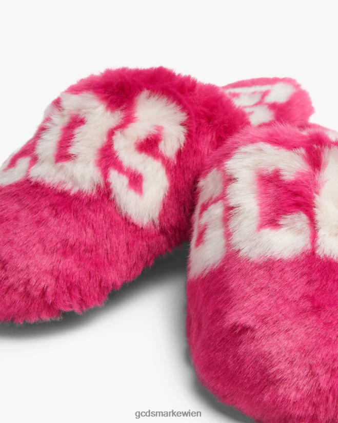 Hausschuhe aus Kunstfell GCDS Männer Schuhwerk Fuchsie V0XTXR188