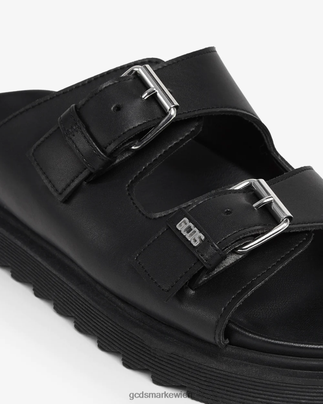 Ledersandalen GCDS Männer Schuhwerk Schwarz V0XTXR183