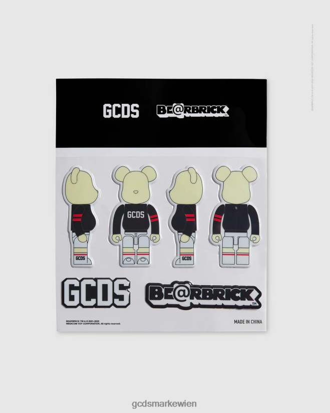Aufkleber GCDS x Be@rbrick Männer Zubehörteil Schwarz V0XTXR291