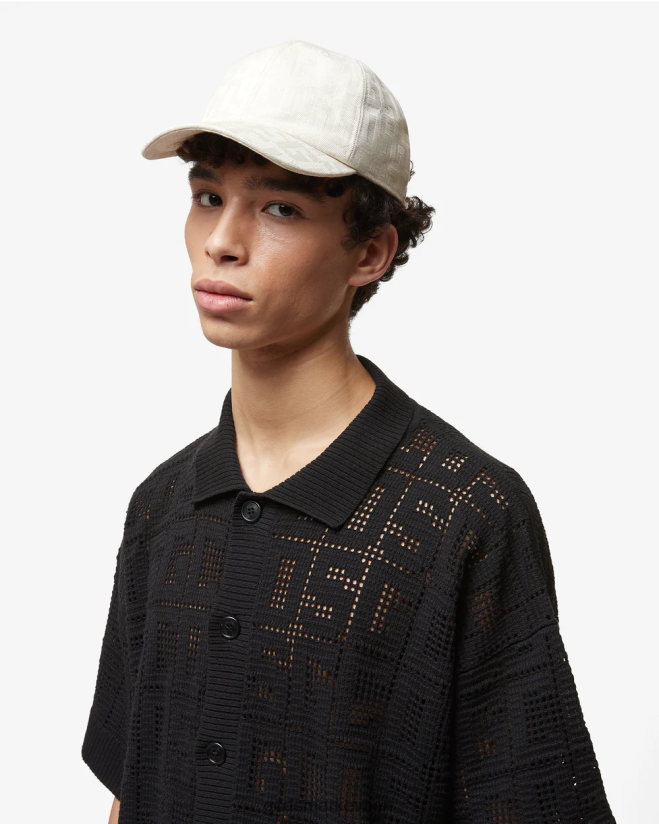 Baseballkappe mit Monogramm GCDS Männer Zubehörteil cremefarben V0XTXR226