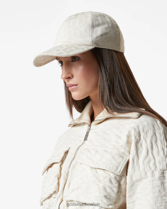 Baseballkappe mit Monogramm GCDS Männer Zubehörteil cremefarben V0XTXR226