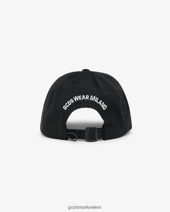 Baseballmütze mit Spongebob-Stickerei GCDS Männer Zubehörteil Schwarz V0XTXR224