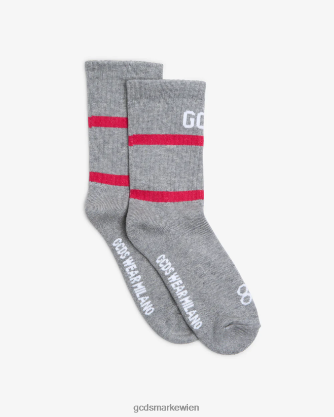 88 Logo-Socken GCDS Männer Zubehörteil grau V0XTXR204