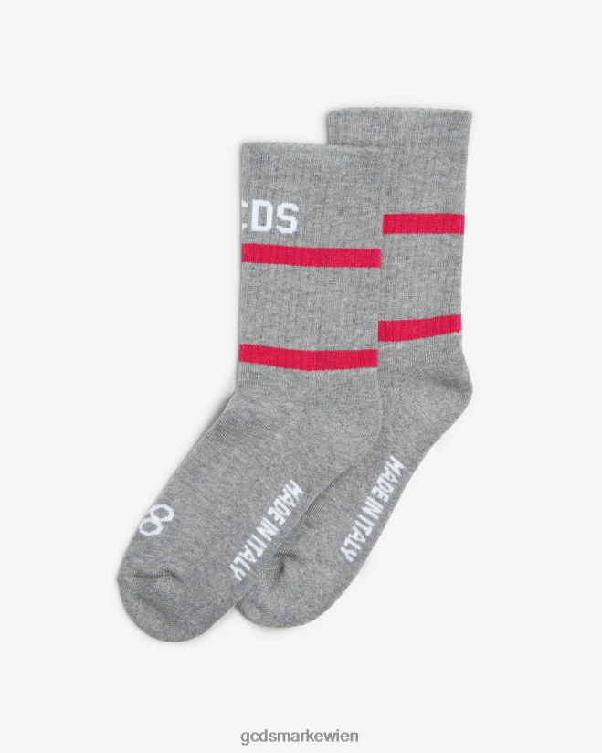 88 Logo-Socken GCDS Männer Zubehörteil grau V0XTXR204