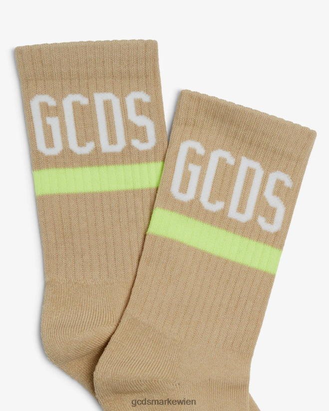 Logo-Socken GCDS Männer Zubehörteil Beige V0XTXR212