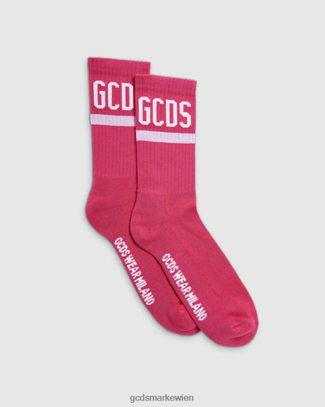 Logo-Socken GCDS Männer Zubehörteil Koralle V0XTXR311