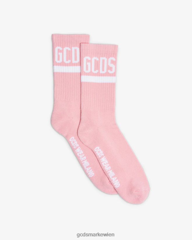 Logo-Socken GCDS Männer Zubehörteil Rosa V0XTXR210