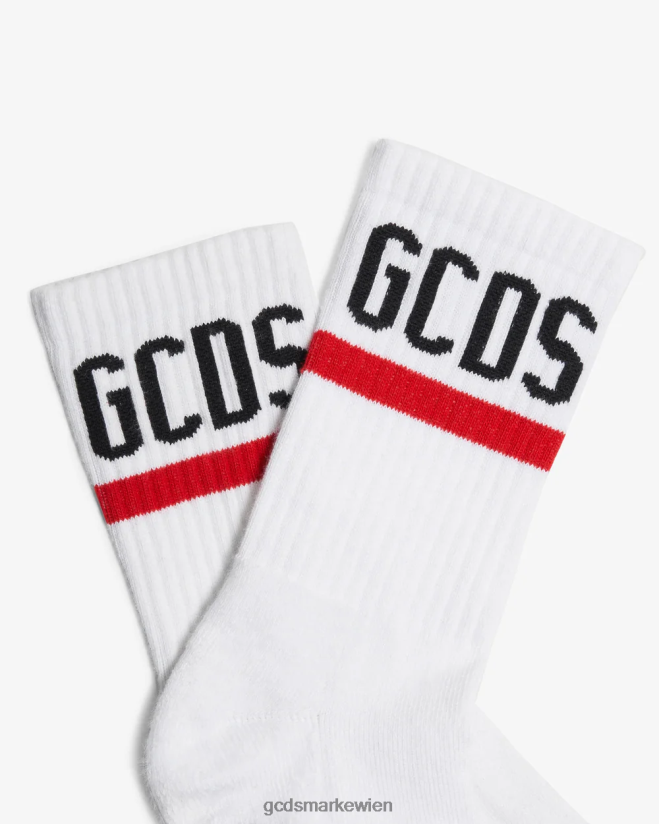Logo-Socken GCDS Männer Zubehörteil Weiß V0XTXR201