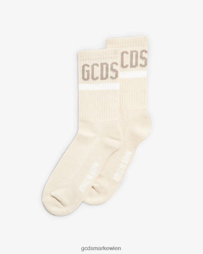 Logo-Socken GCDS Männer Zubehörteil cremefarben V0XTXR209