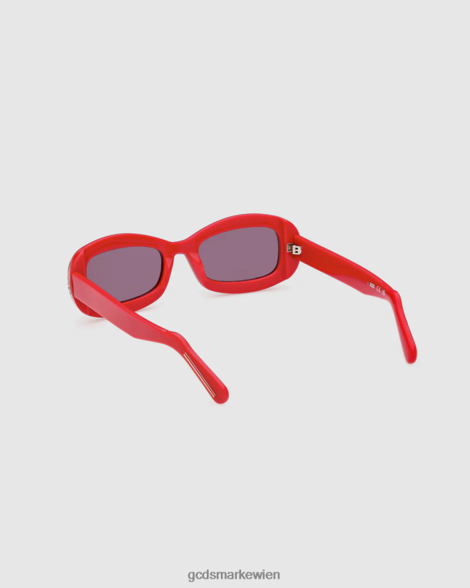 gd0027 ovale Sonnenbrille GCDS Männer Zubehörteil Rot V0XTXR285