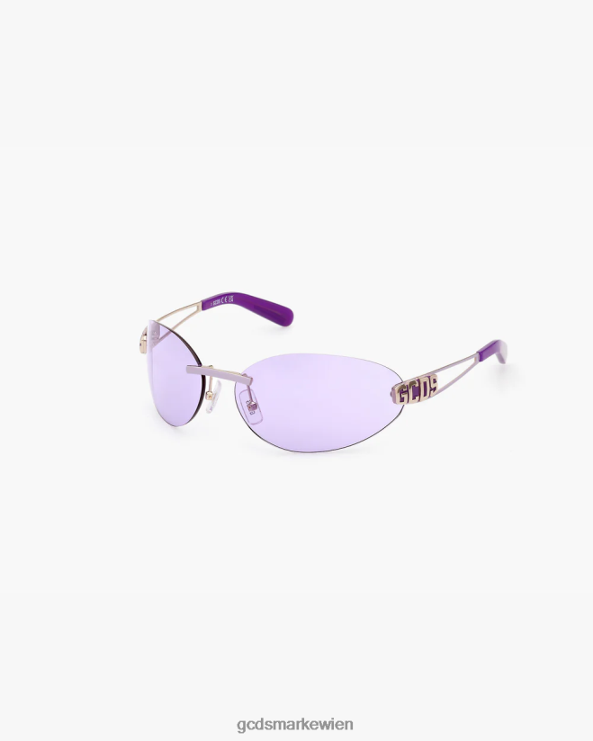 gd0032 ovale Sonnenbrille GCDS Männer Zubehörteil lila V0XTXR273