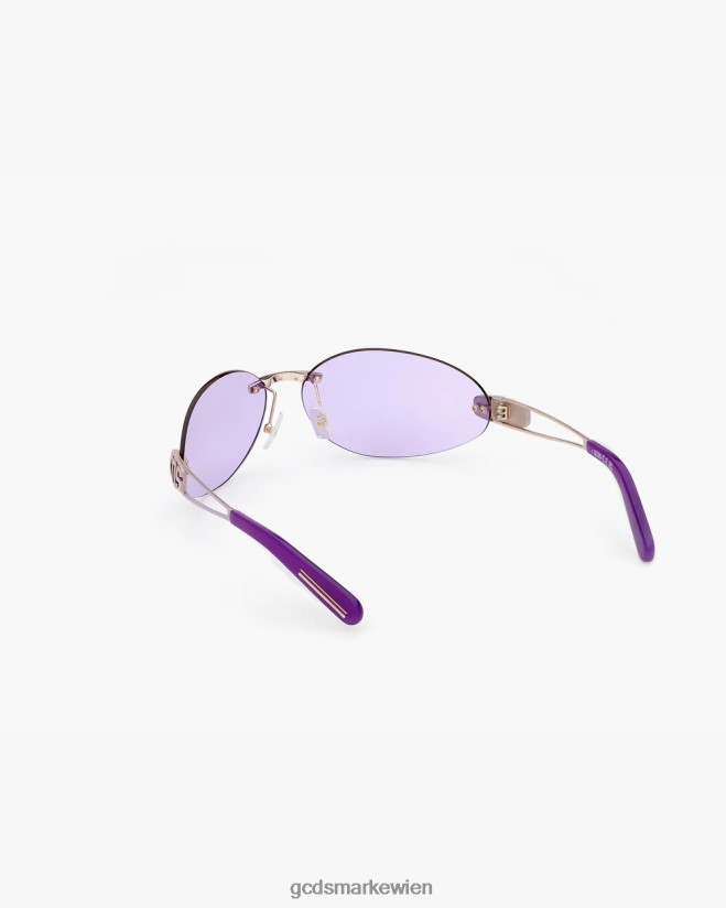 gd0032 ovale Sonnenbrille GCDS Männer Zubehörteil lila V0XTXR273