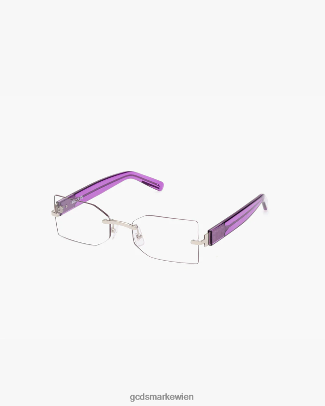 gd0033 rechteckige Brille GCDS Männer Zubehörteil transparent/violett V0XTXR271