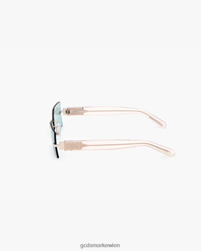 rechteckige Sonnenbrille gd0033 GCDS Männer Zubehörteil Smaragdgrün/Nude V0XTXR270
