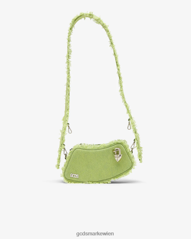 Kleine Umhängetasche aus Denim von Comma GCDS Männer Zubehörteil Kalk V0XTXR251