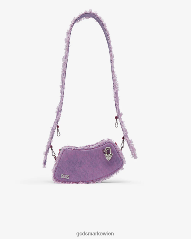 Kleine Umhängetasche aus Denim von Comma GCDS Männer Zubehörteil Rosa V0XTXR247