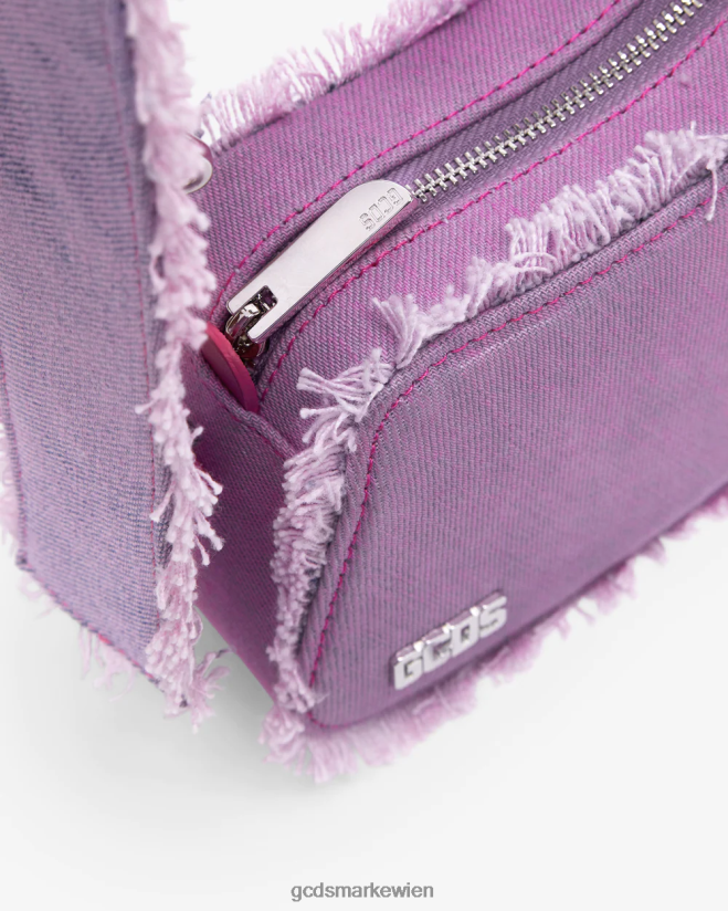 Mittlere Umhängetasche aus Denim von Comma GCDS Männer Zubehörteil Rosa V0XTXR248