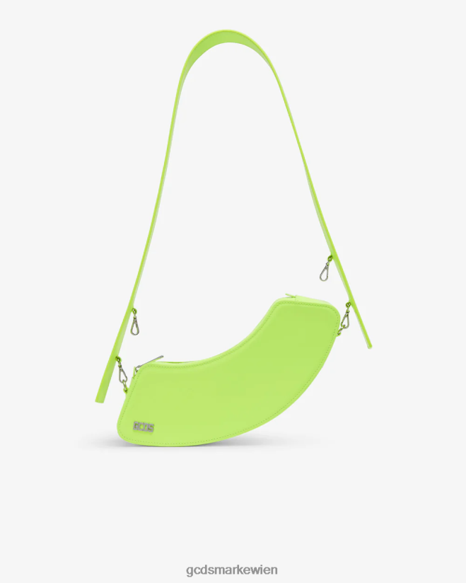 mittelgroße Umhängetasche von Comma GCDS Männer Zubehörteil gelbes Fluo V0XTXR256